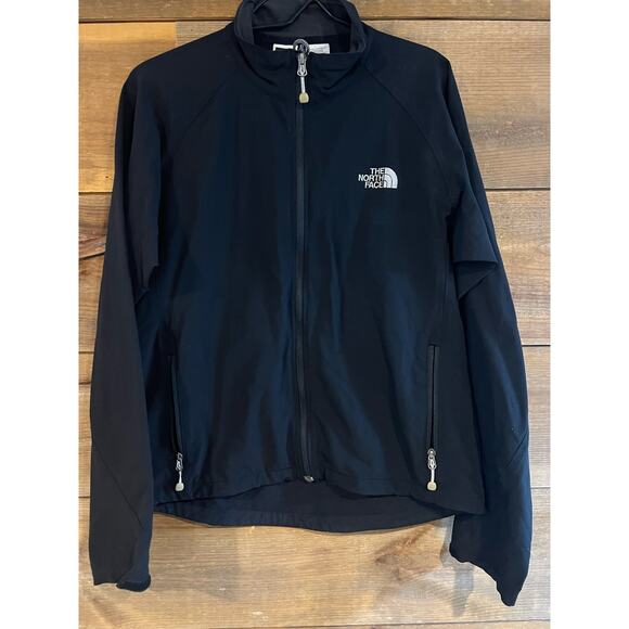 The North Face Mens Lightweight Jacket Size Medium Black Stretch Full Zip‎ - Picture 1 of 7